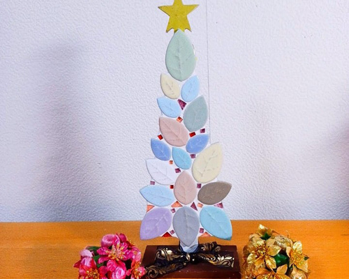 クリスマスに！ツリー柄リバーシブル　大判インテリアラグ クリスマスに！ツリー柄リバーシブル 大判インテリアラグ