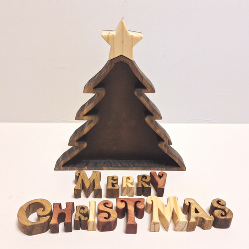 受注制作☆スノーマンとクリスマス☆木製☆クリスマスツリーと