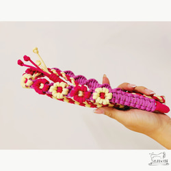 ○オリジナル○パラコード編み携帯ストラップ「ひまわり」 ネック