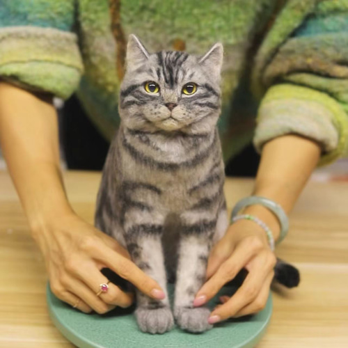 オーダーメイド】あなたの猫さんお作りします 羊毛フェルト 手