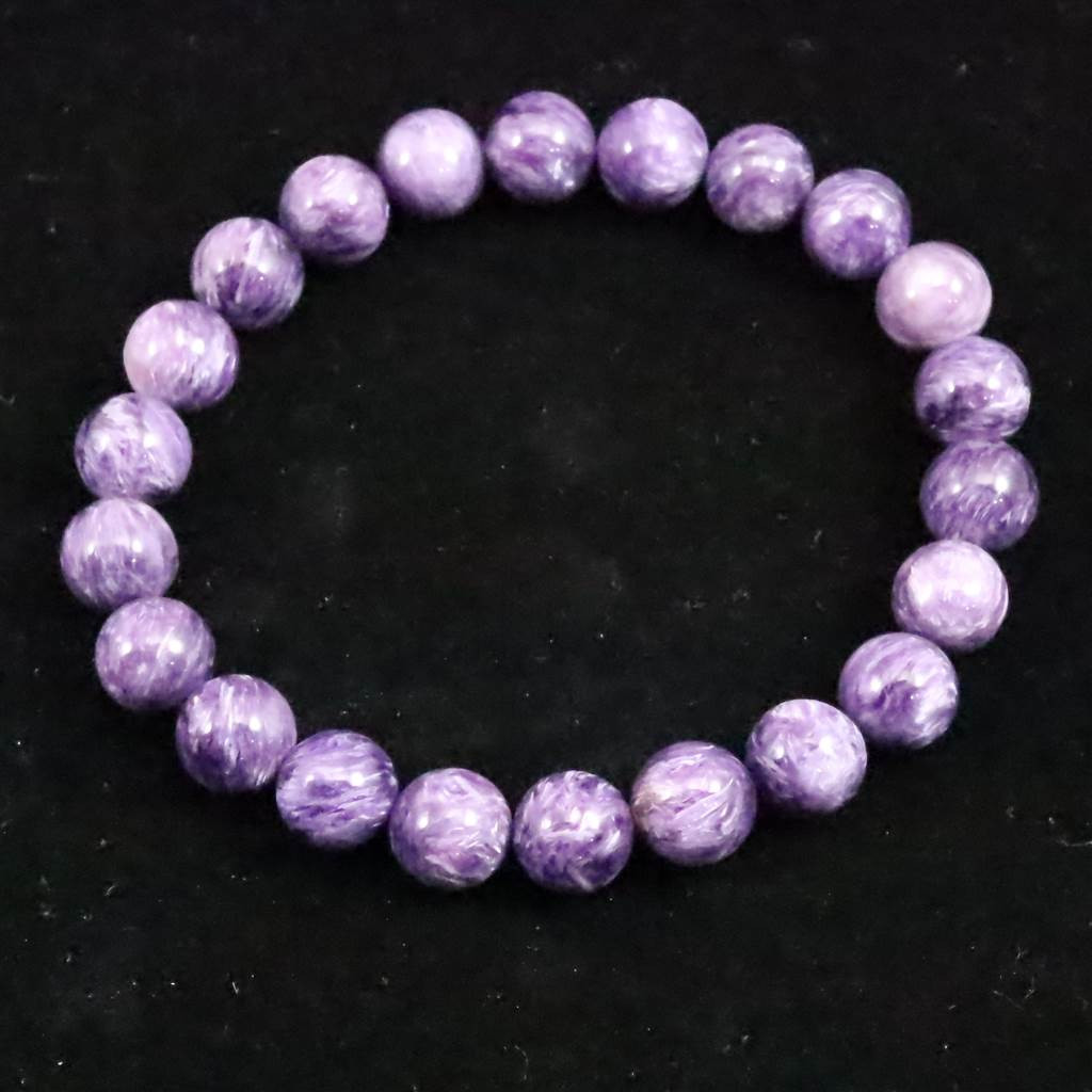 ロシア産 チャロアイト 5A  9mmブレスレット 23.0g #66999