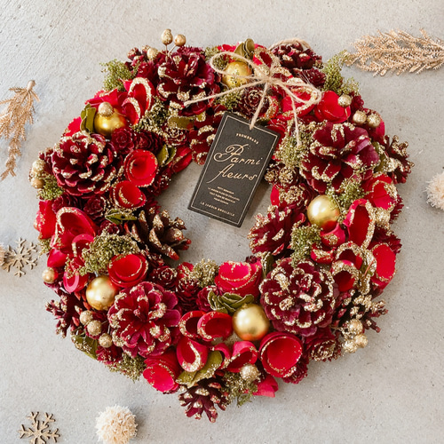 早割 ☆毎年飾れるクリスマスリース☆クリスマスリース ナチュラル
