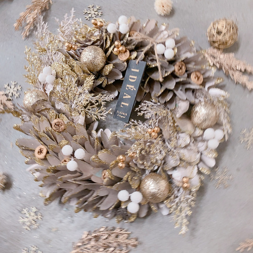 来年も楽しめる★クリスマスリース 早割 ☆毎年飾れるクリスマスリース☆クリスマスリース ナチュラル