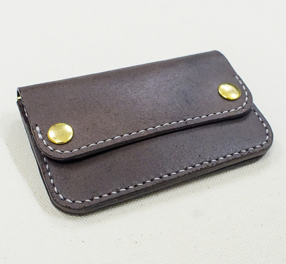 国産本革 トラッカーウォレット たつのレザー 床革 ハンドメイド