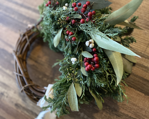 超早割】☆森の軽井沢からお届けフレッシュクリスマスリース