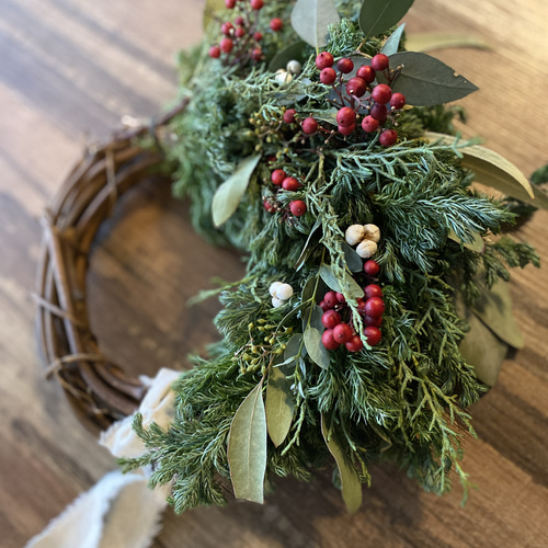 超早割】☆森の軽井沢からお届けフレッシュクリスマスリース
