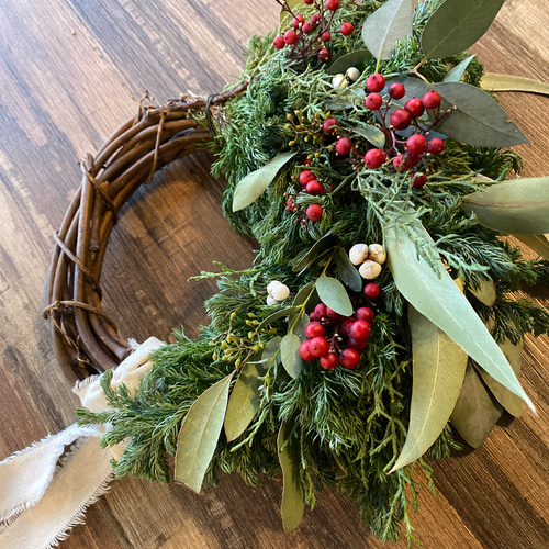 超早割】☆森の軽井沢からお届けフレッシュクリスマスリース