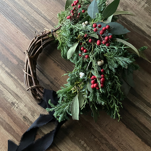 超早割】☆森の軽井沢からお届けフレッシュクリスマスリース