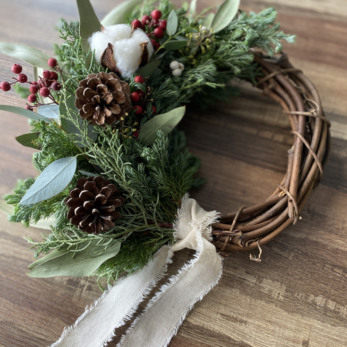 早割☆フレッシュクリスマスリース☆クリスマスリース クリスマス