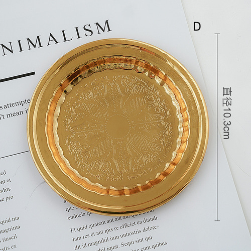 5枚セット＞ゴールド キャンドルプレート キャンドルトレー