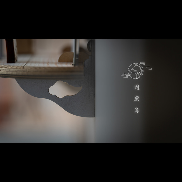 ＜再販開始＞ 人気作　１年中使える神棚/お正月飾り＆ミラー "遊戯鳥"  鏡餅 お札立て　ヒノキ　お正月飾り 16枚目の画像