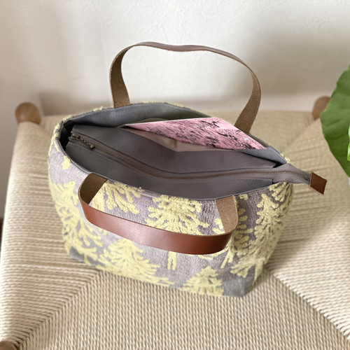 ⚮̈ミナペルホネン metsä yellow かくれんぼトート タック入