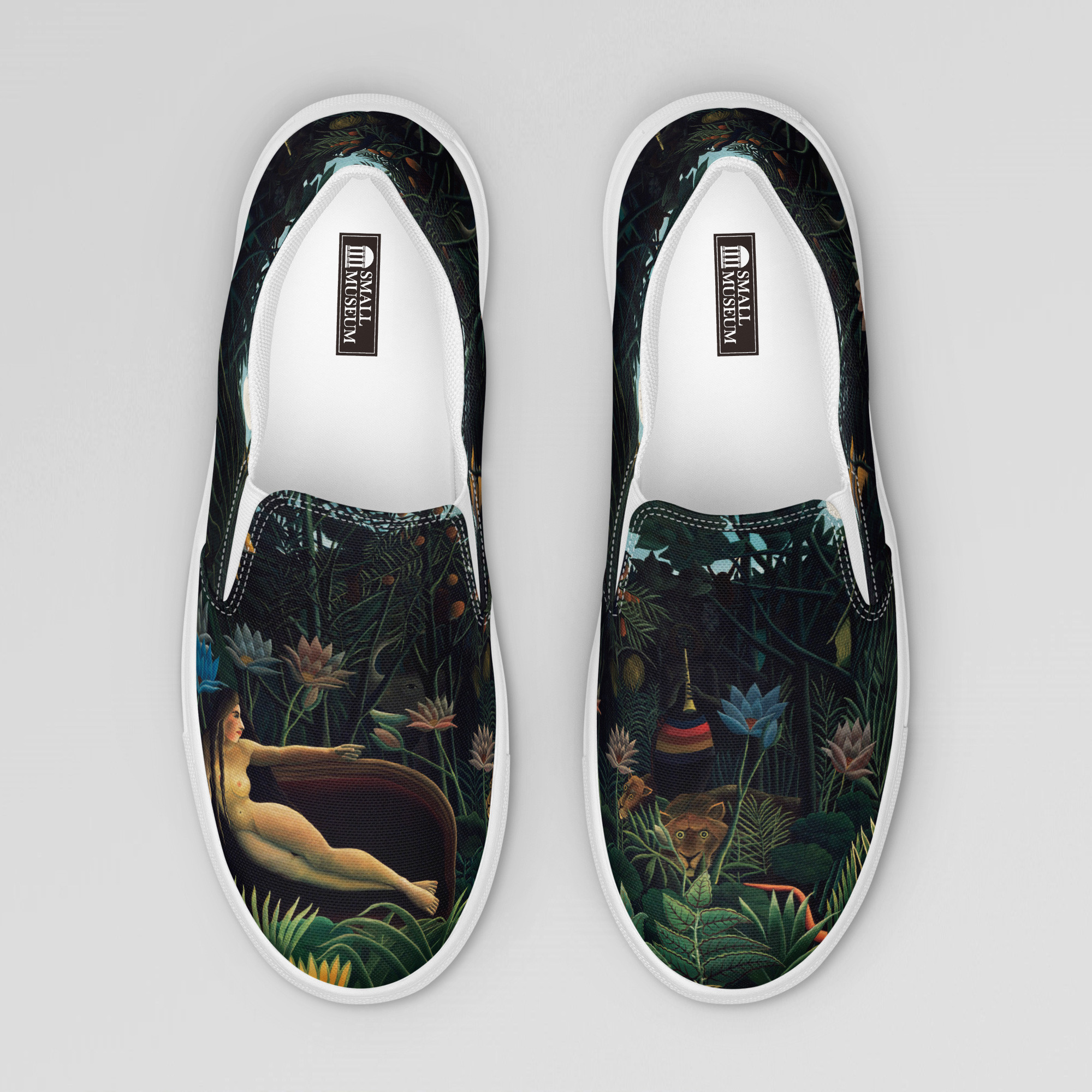 【アンリ・ルソー】～The Dream/夢（1910）～　絵画スリッポンシューズ/スニーカー