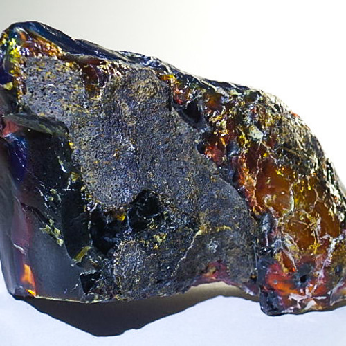 ☆ブルーアンバー☆天然琥珀☆11.4g/53mm☆インドネシア産☆古代樹脂
