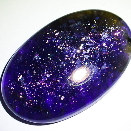 ☆満天の星☆アイオライトサンストーン☆38.9ct/36.0mm天然石菫 ☆満天の星☆アイオライトサンストーン☆38.9ct/36.0mm天然石菫