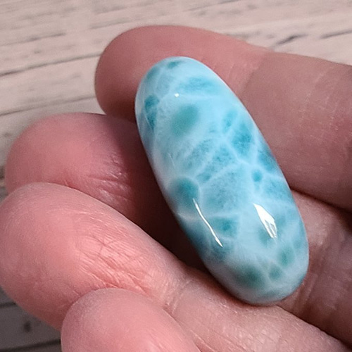 ラリマー☆高品質☆カボション ・ルース 穴無し 天然石 hana-hana 