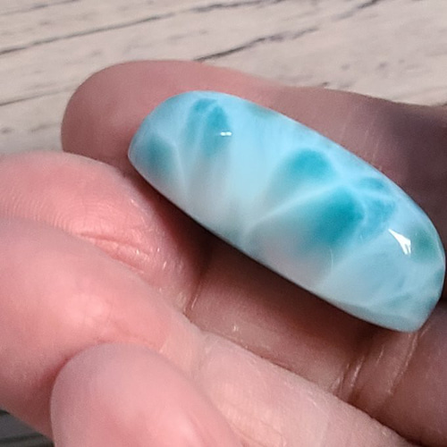 ラリマー☆高品質☆カボション ・ルース 穴無し 天然石 hana-hana 