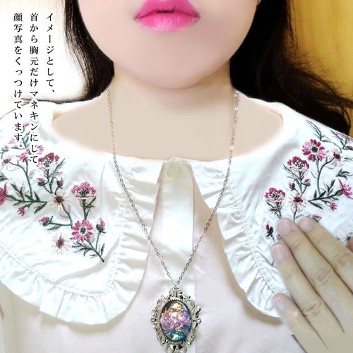 sai 天然石ローズクウォーツネックレス