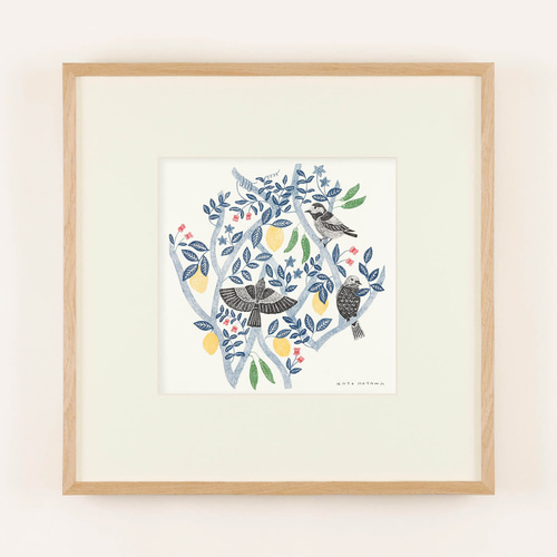 Art frame50/natural + 額装用マット（ポスター30用） タペストリー