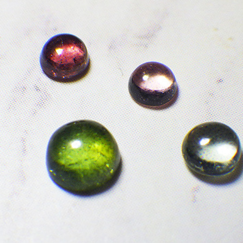 天然石　カボション　トルマリン トルマリン・カボションセットA（1.1ct） 天然石