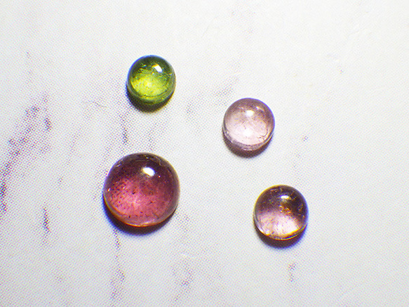 天然石　カボション　トルマリン トルマリン・カボションセットB（1.05ct） 天然石