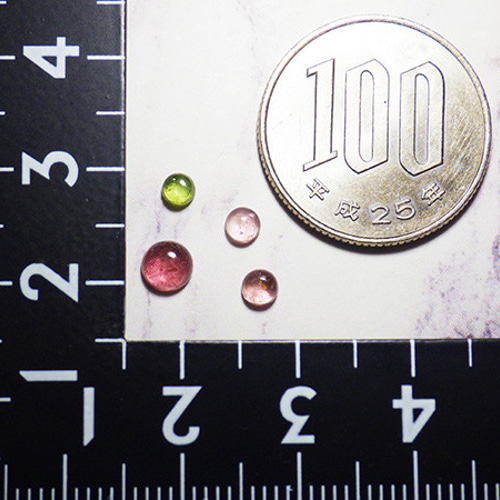 トルマリン・カボションセットB（1.05ct） 天然石