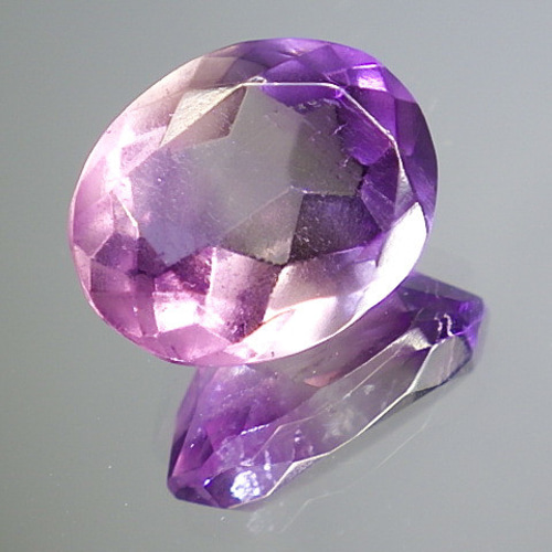 ☆天然ピンクアメジストカット☆4.30ct/12.0mm☆オーバル