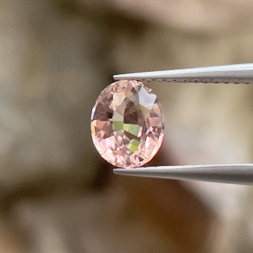 トルマリン ピーチ 天然トルマリン ルース 1.15 カラット オーバル