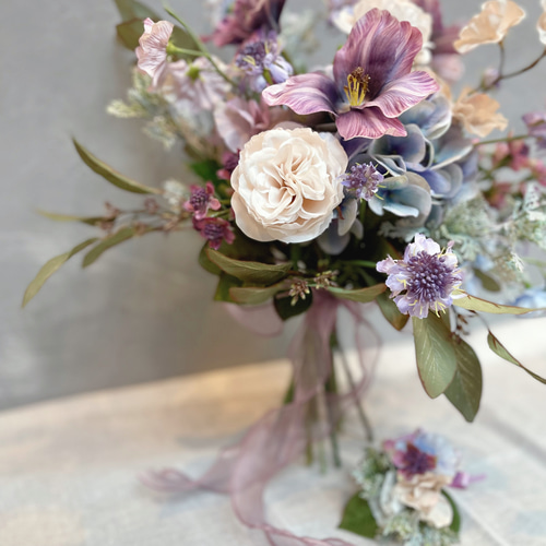 ブルベbouquet＊アーティフィシャルフラワーブーケ ウェディング