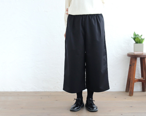 低身長さんもok 気軽なコットンツイル クロップドパンツ