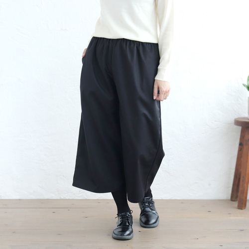 低身長さんもok 気軽なコットンツイル クロップドパンツ