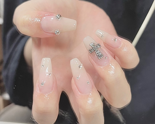 ネイルチップ オーダー ミラー マグネット サブカル 韓国 キルティング Y2K a11a3412ae1b2b0fe783122be0b9d4