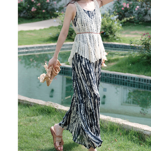 女性の長袖ニットドレス,夏服,レトロ,ストライプ,透かし彫り,ミドル丈,ストリートウェア,伸縮性,夏 71YKyVVnw7L._SY350_QL65_.jpg