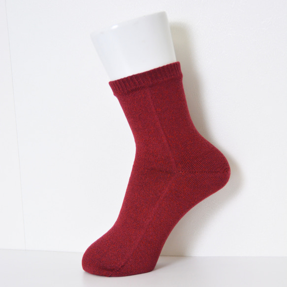 シルク90%以上‼の贅沢シルクの秋冬ソックス ミドル丈 7枚目の画像