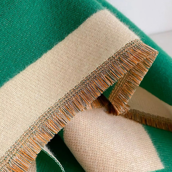 【特集掲載・再販】ジャガード織ストールマフラー・バードGR 6枚目の画像