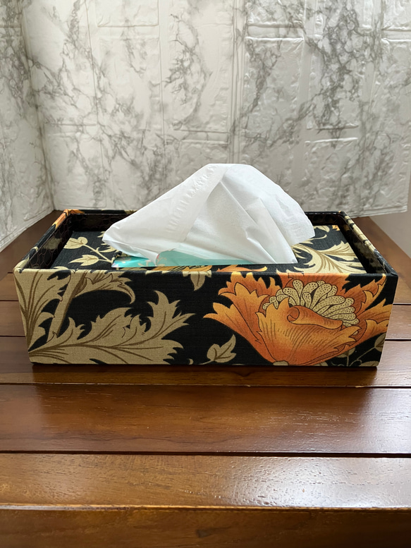 ハンドメイドテッシュボックスウィリアムモリス