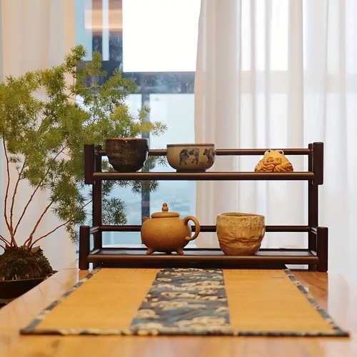収納 おしゃれ収納 手荒く 小物入れ 2段収納 茶道用品 売買され