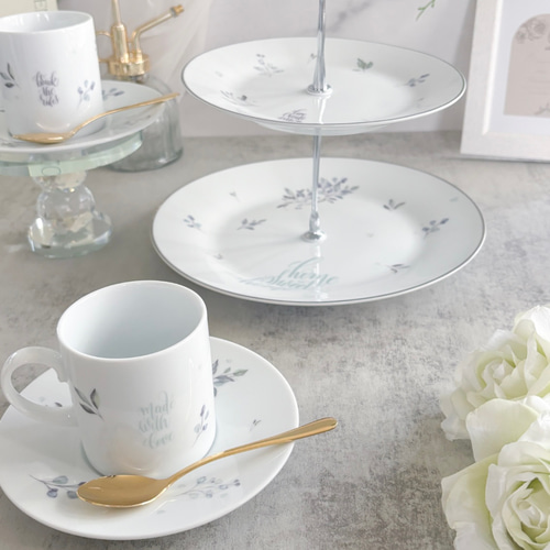 2段のケーキスタンド 中皿 Atelier Lucent 通販 18442923｜Creema