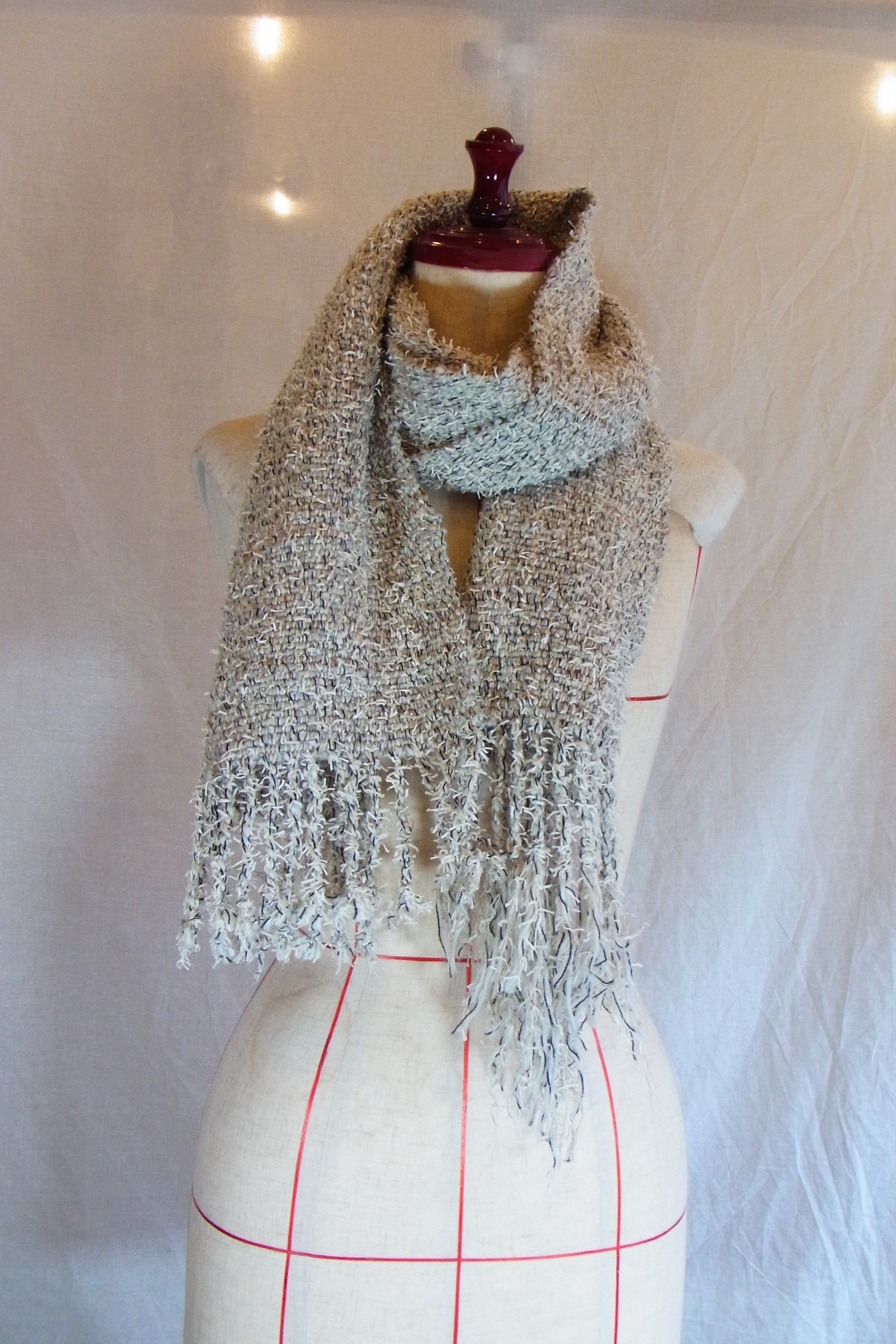 手織りマフラー