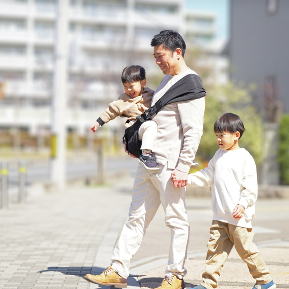 抱っこのお悩み解決！育児に余裕を。これ一つでお出かけ可能！片手抱っこがラクになる！ショルダーバッグ＋ヒップシート 18枚目の画像