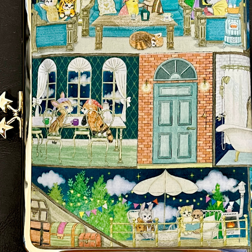 yukiemon』ユキエモン＊がま口ブックカバー*450ページ対応サイズ