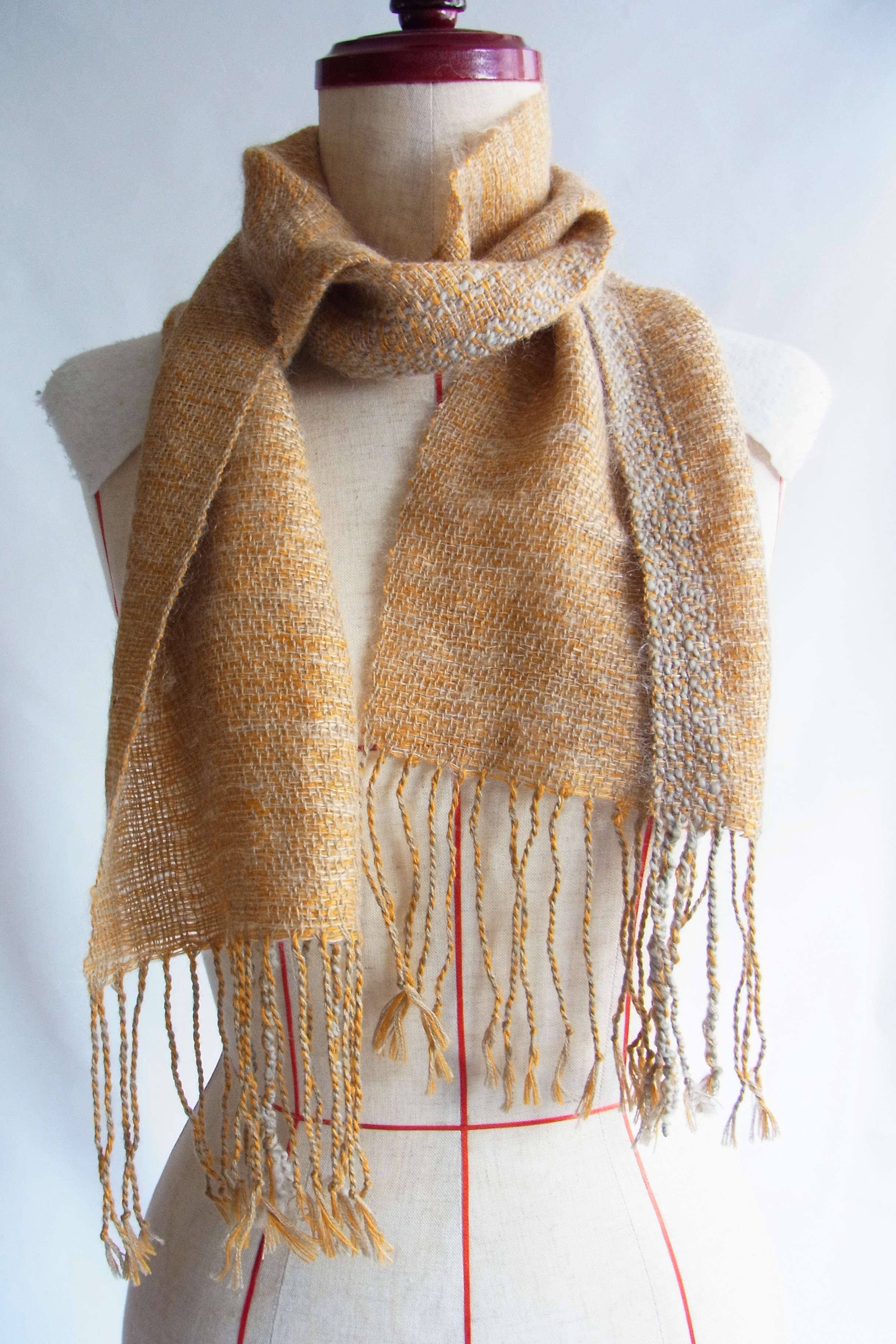 手織りマフラーmini