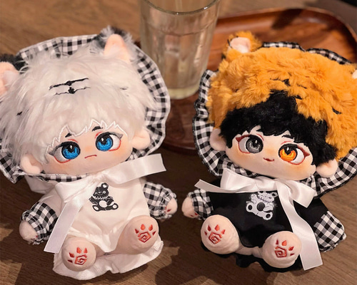 無属性 ぬいぐるみ 20cm 着せ替えぬいぐるみ 獣耳付け男の子 招財進寶