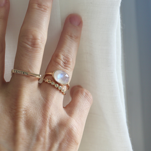 K10[子兎のmoonstone]ring 指輪・リング STUDIO TENTEN 通販