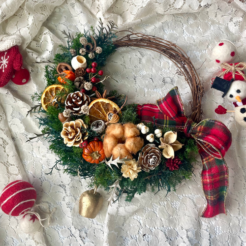 THE NEIGHBORS クリスマスリース ネイバーズ プリザーブドフラワー THE NEIGHBORS クリスマスリース ネイバーズ プリザーブドフラワー