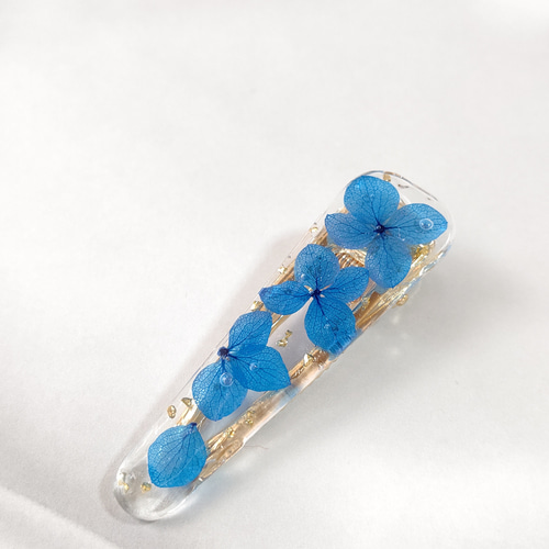 レジン ヘアゴム うさぎ 紫陽花 ブルーパープルグラデーション◡̈