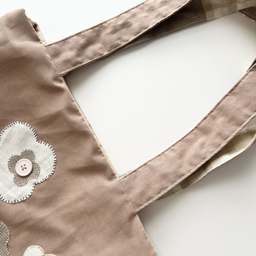 ちくちく手縫い おはなトートバッグ トートバッグ atelier mokka 通販