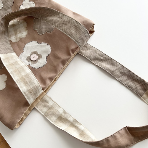 ちくちく手縫い おはなトートバッグ トートバッグ atelier mokka 通販