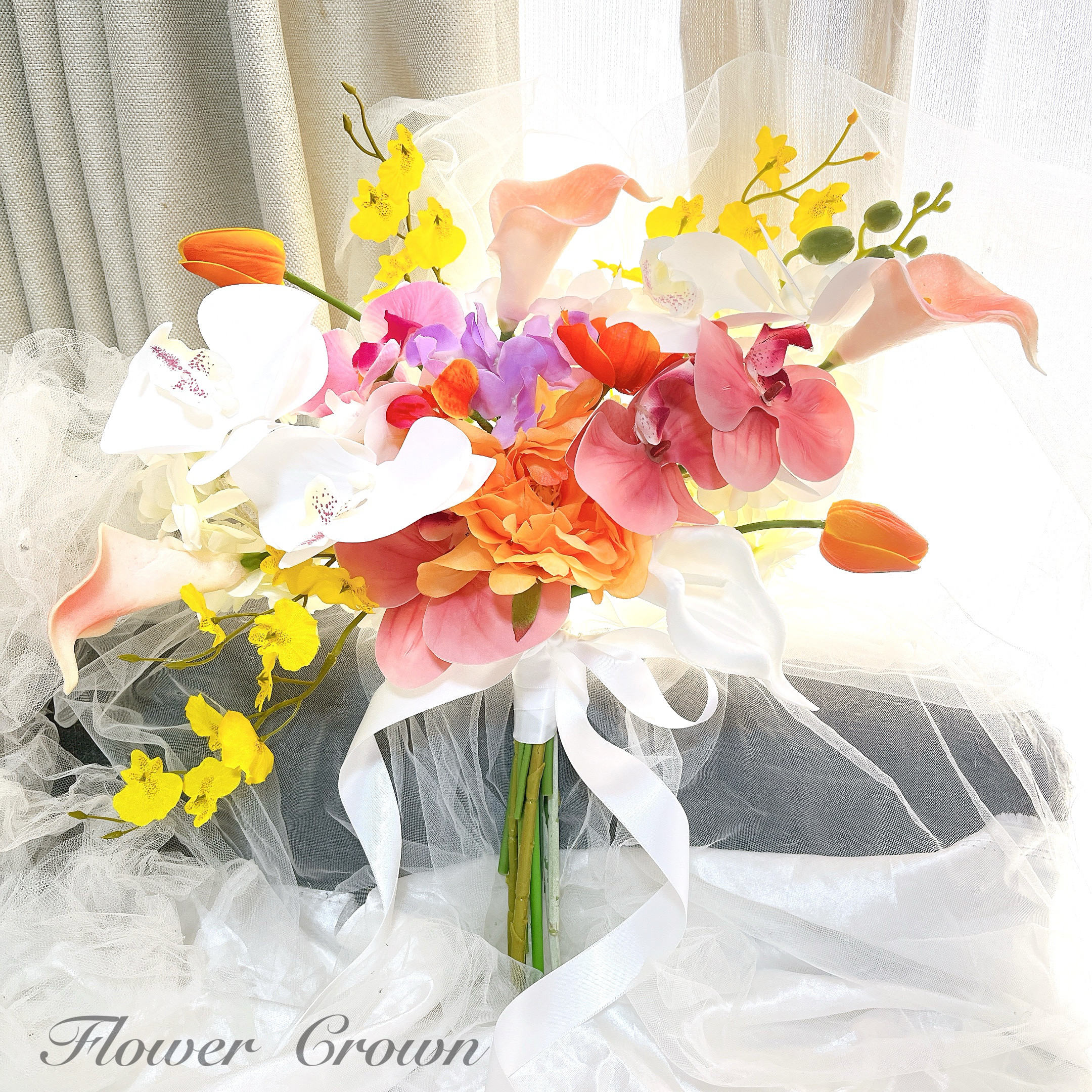 アーティフィシャルフラワーブーケ クラッチブーケ 結婚式 ウエディングブーケ