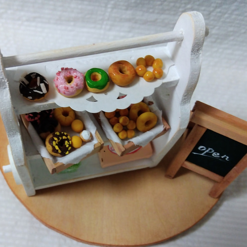 ワゴンのドーナツ屋さん ミニチュア その他雑貨 パンダのtaitai🐼 通販